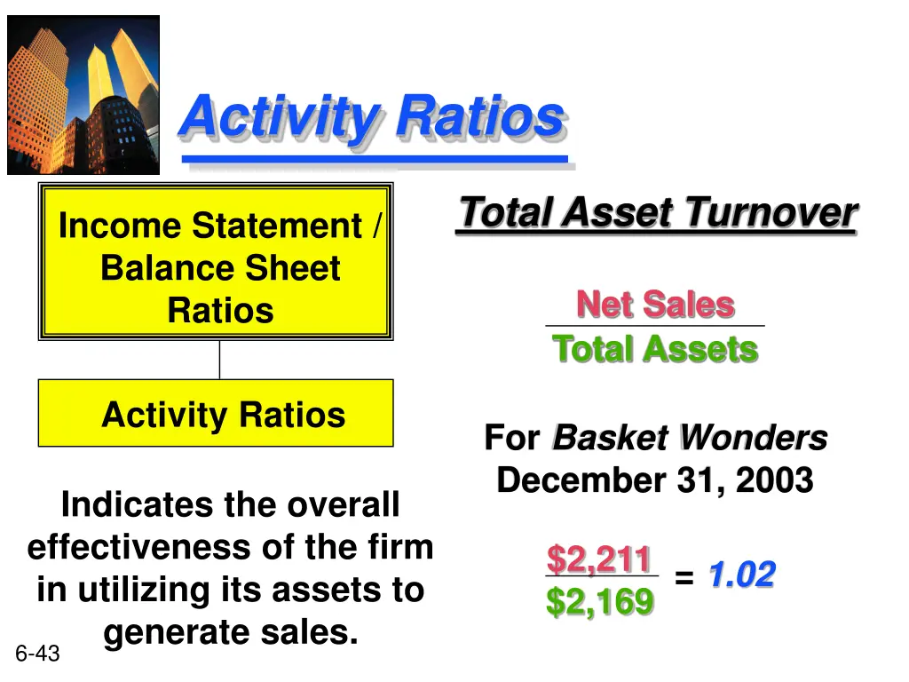 activity ratios 5