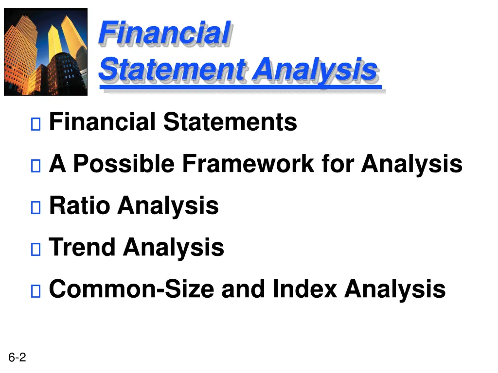 financial statement analysis