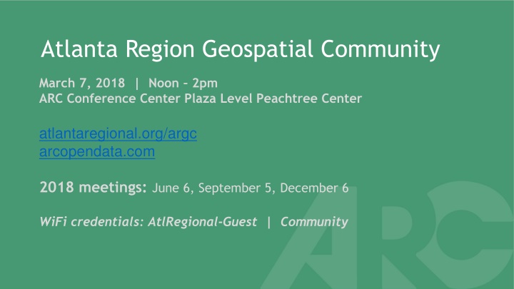 atlanta region geospatial community