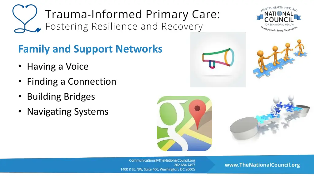 family and support networks having a voice
