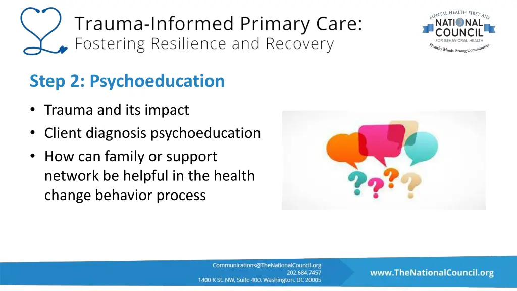 step 2 psychoeducation