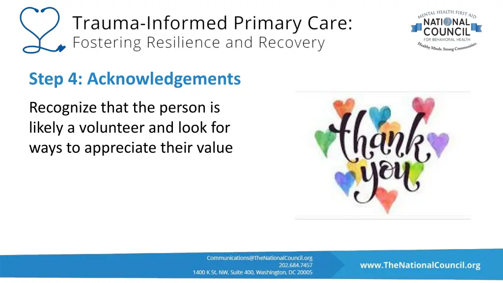 step 4 acknowledgements