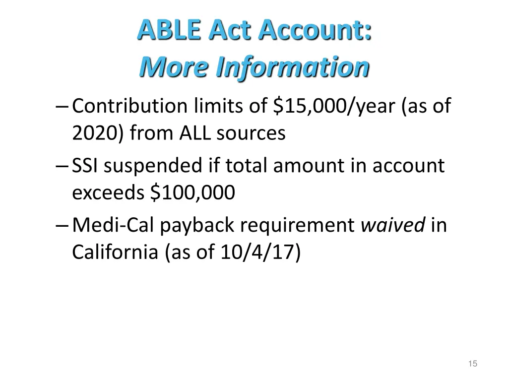 able act account more information contribution