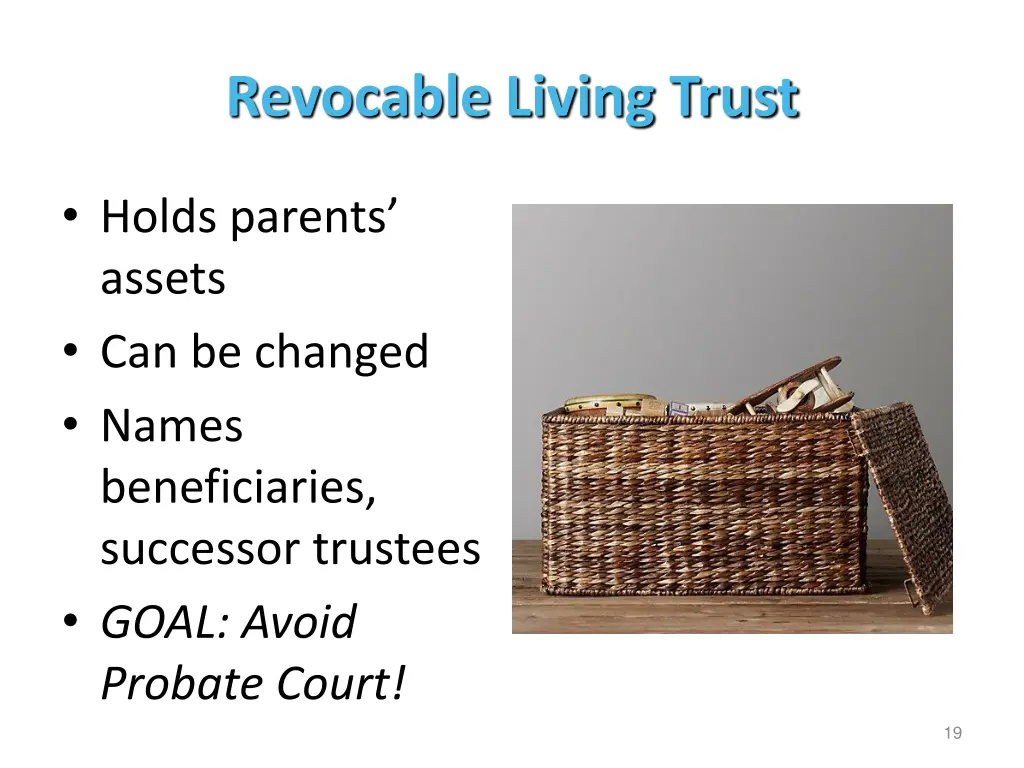 revocable living trust