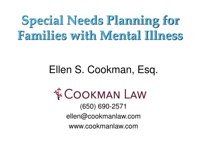 special needs planning for families with mental