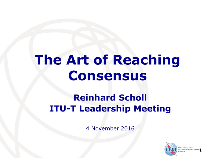 the art of reaching consensus