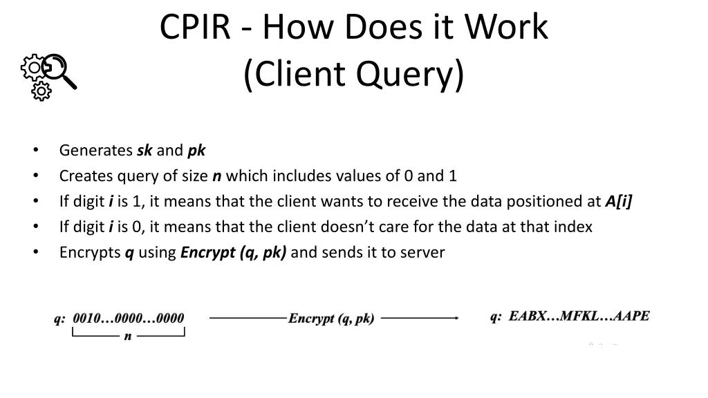 cpir how does it work client query