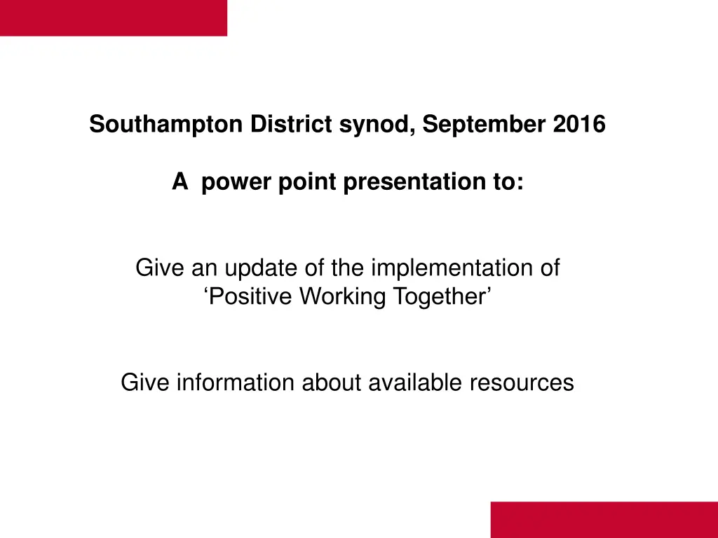 southampton district synod september 2016