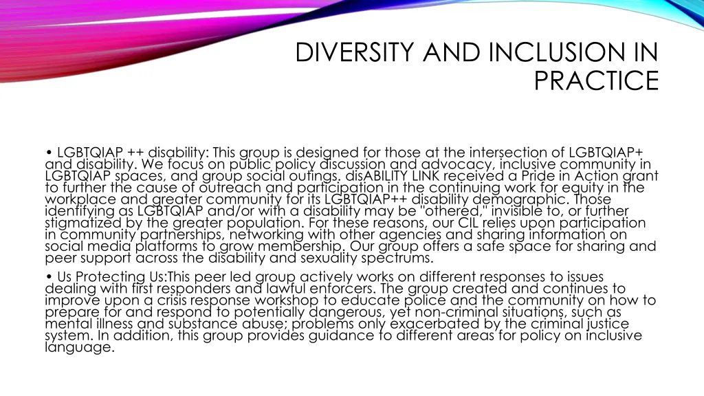 diversity and inclusion in