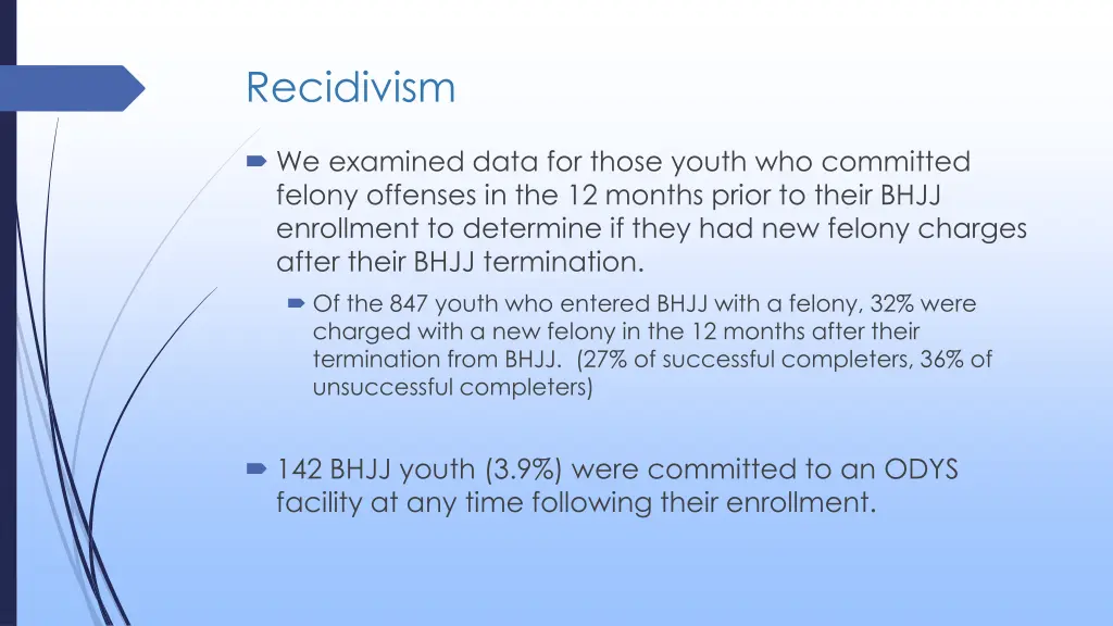 recidivism