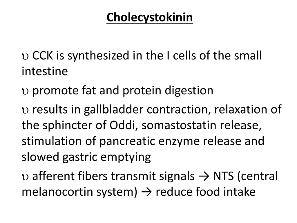 cholecystokinin