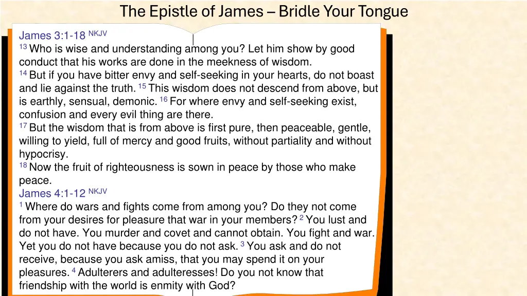 the epistle of james bridle your tongue 12