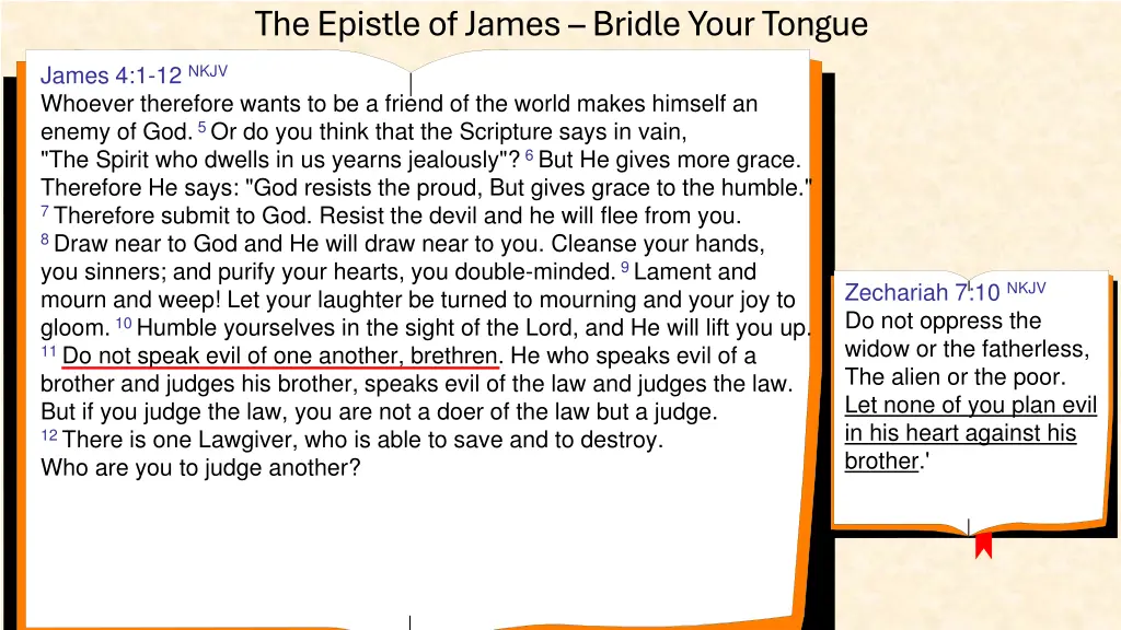 the epistle of james bridle your tongue 13