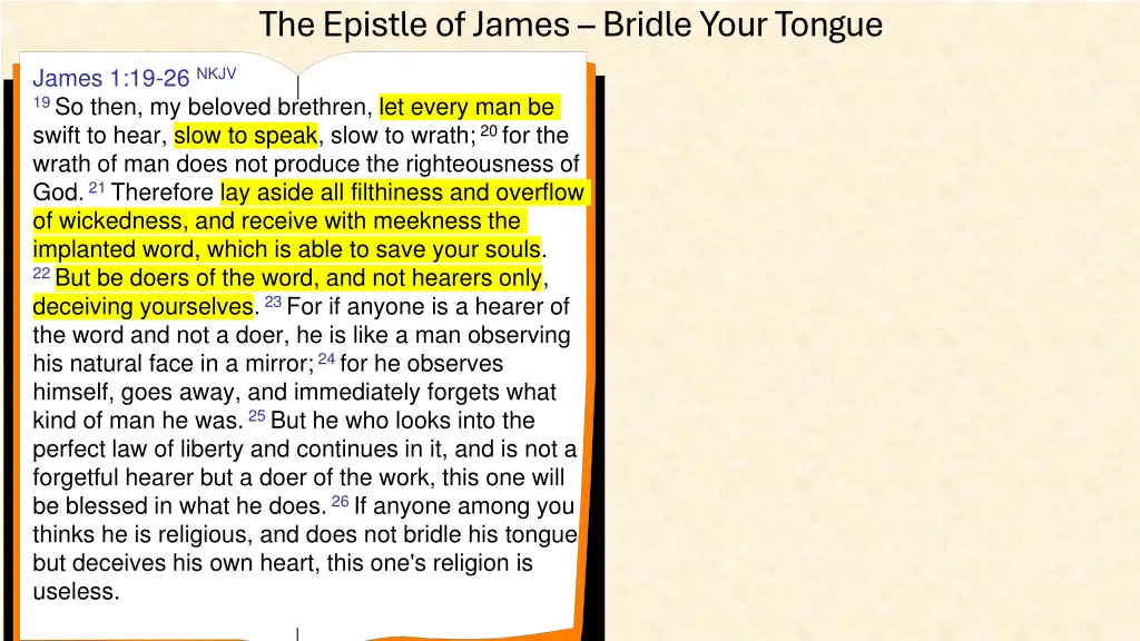 the epistle of james bridle your tongue 5