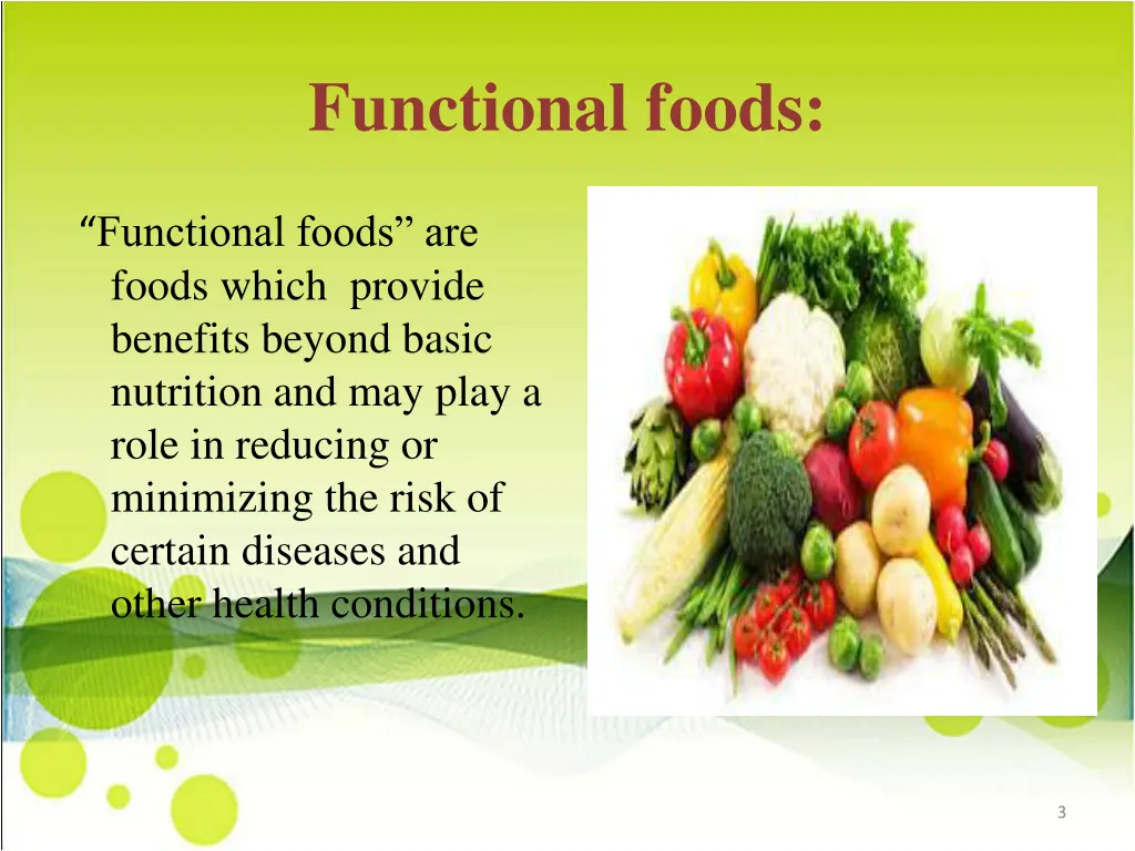 functional foods