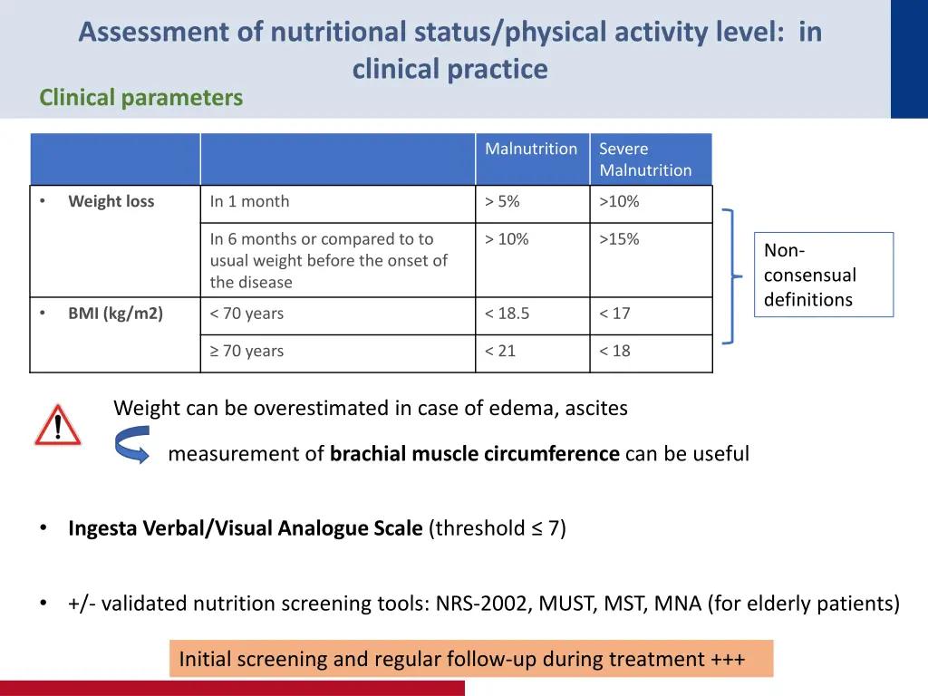 assessment of nutritional status physical