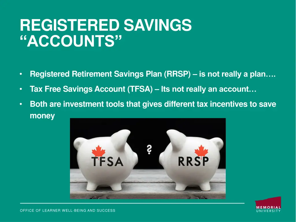 registered savings accounts