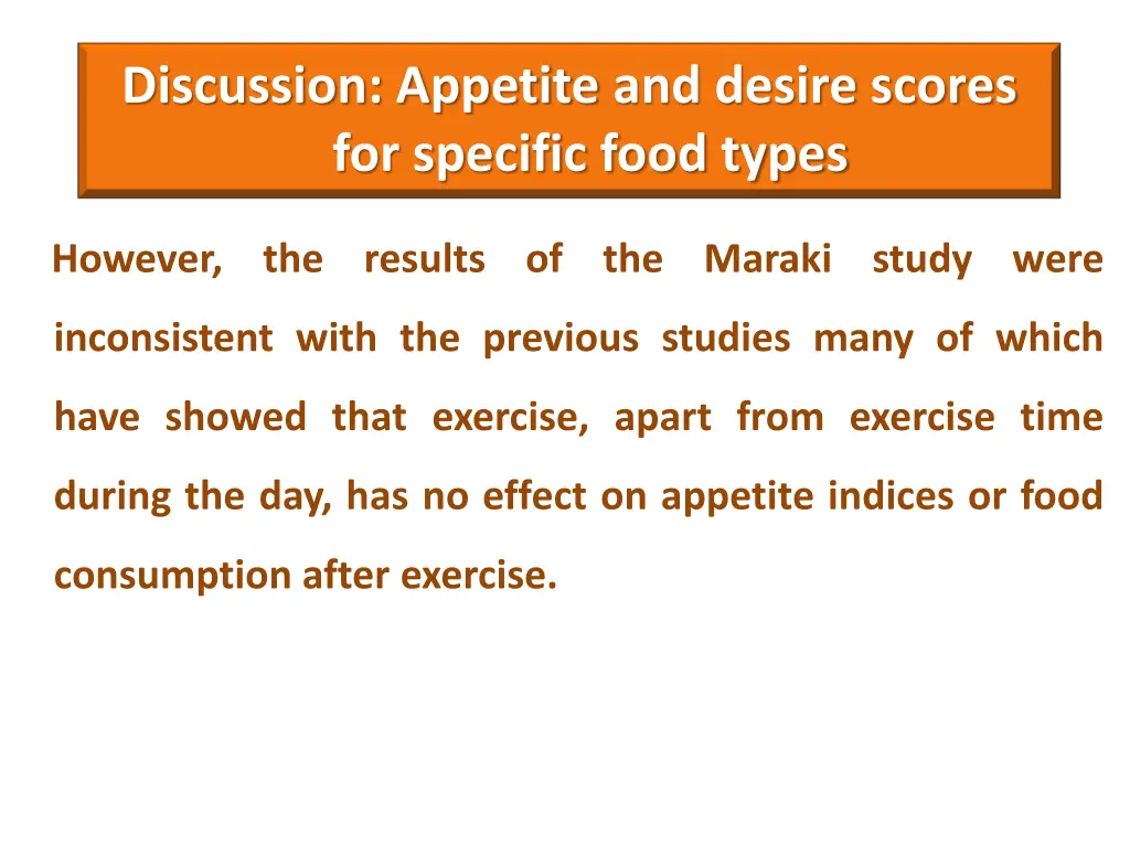 discussion appetite and desire scores 2