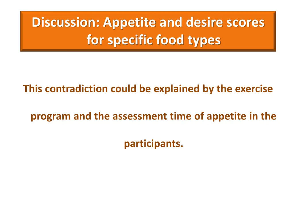 discussion appetite and desire scores 3