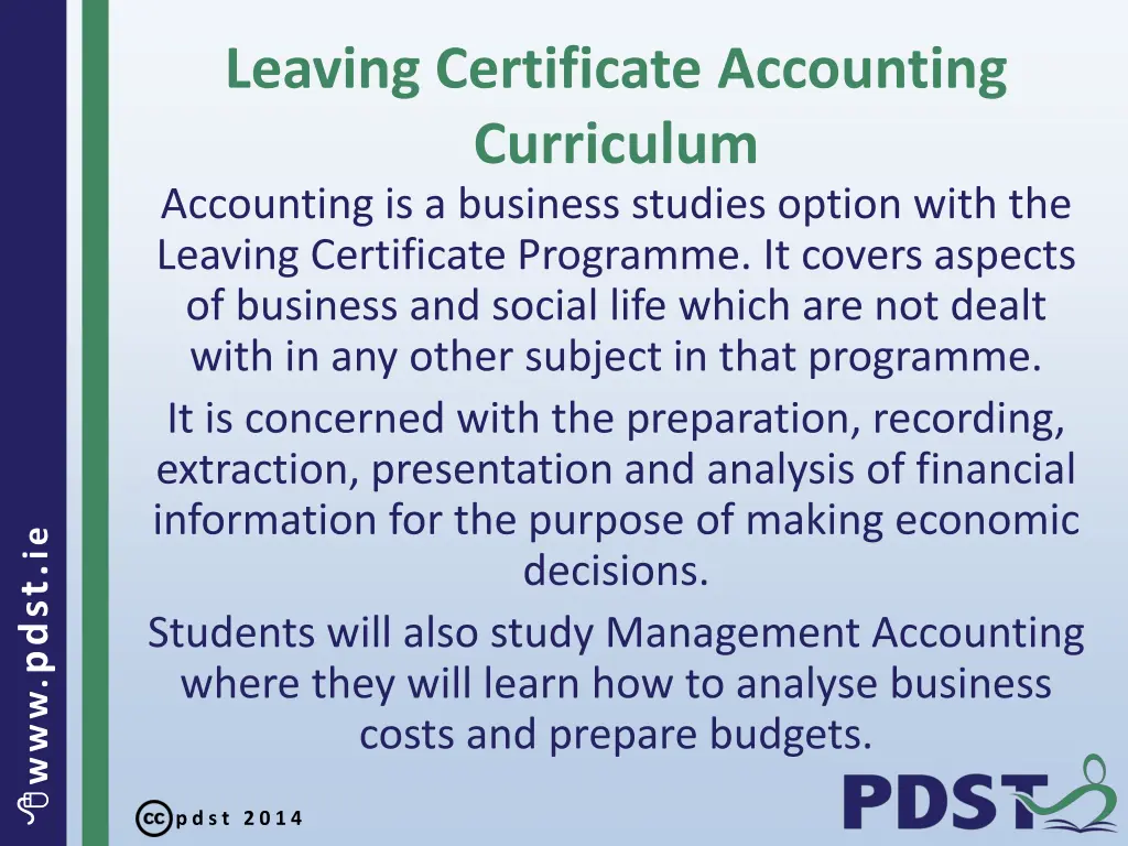 leaving certificate accounting curriculum