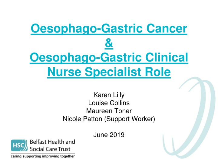 oesophago gastric cancer oesophago gastric