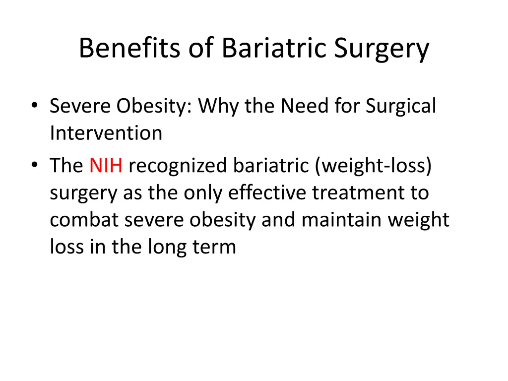 benefits of bariatric surgery