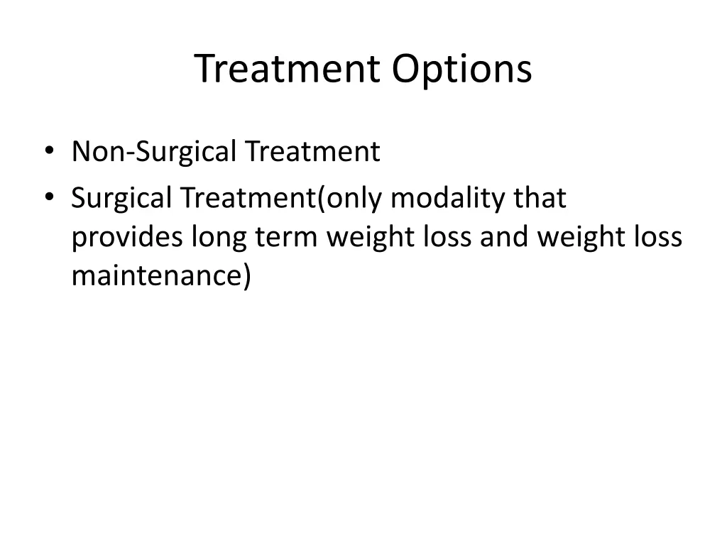 treatment options