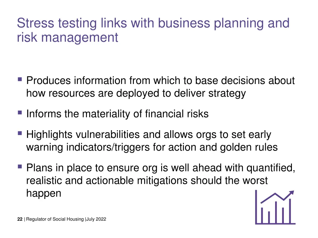 stress testing links with business planning 1