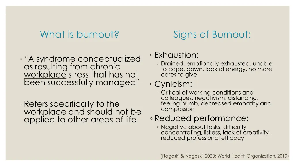 what is burnout