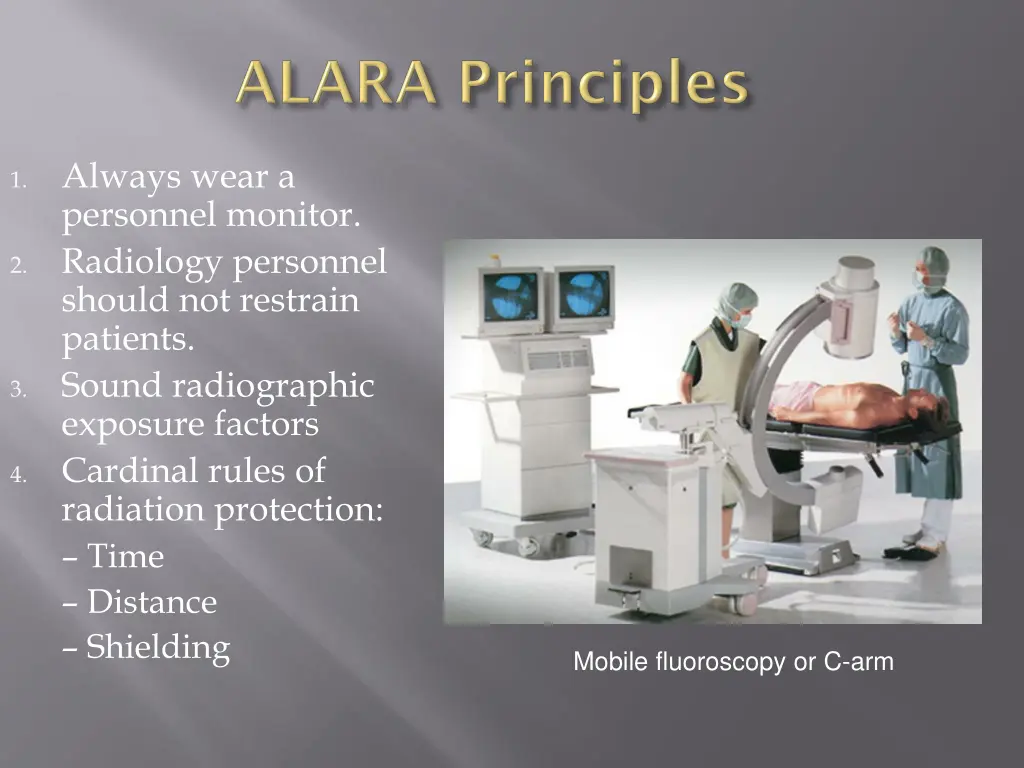 always wear a personnel monitor radiology