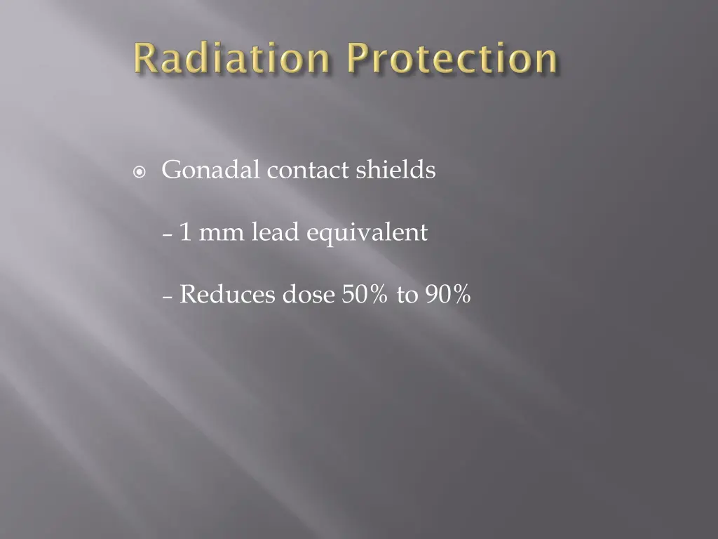 gonadal contact shields