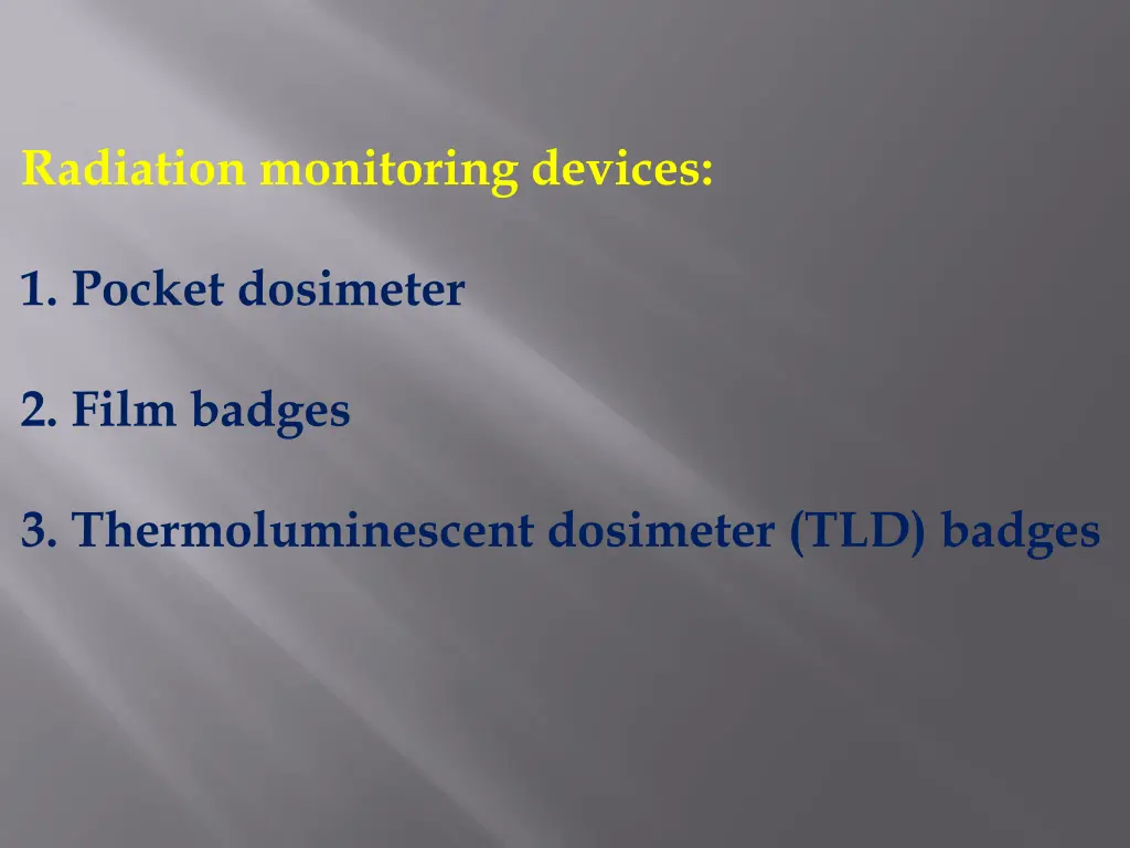 radiation monitoring devices