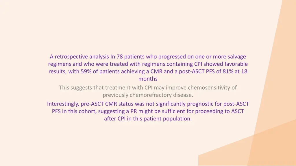 a retrospective analysis in 78 patients