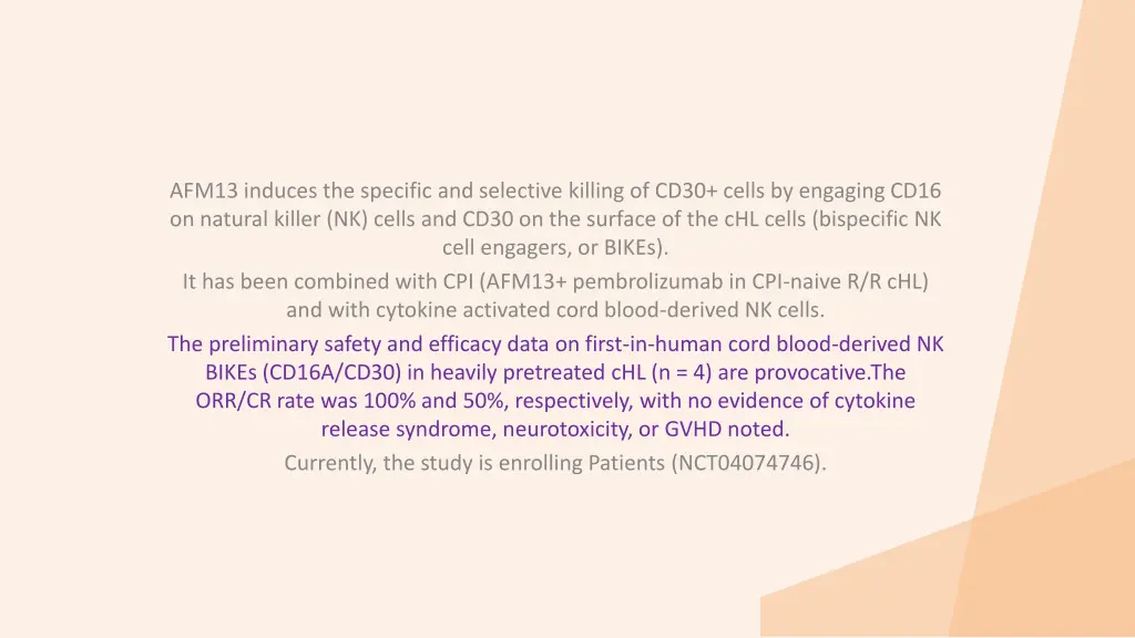 afm13 induces the specific and selective killing