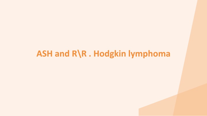 ash and r r hodgkin lymphoma