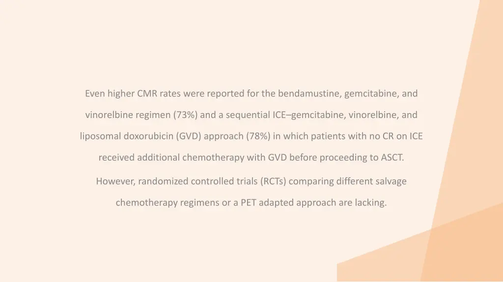 even higher cmr rates were reported