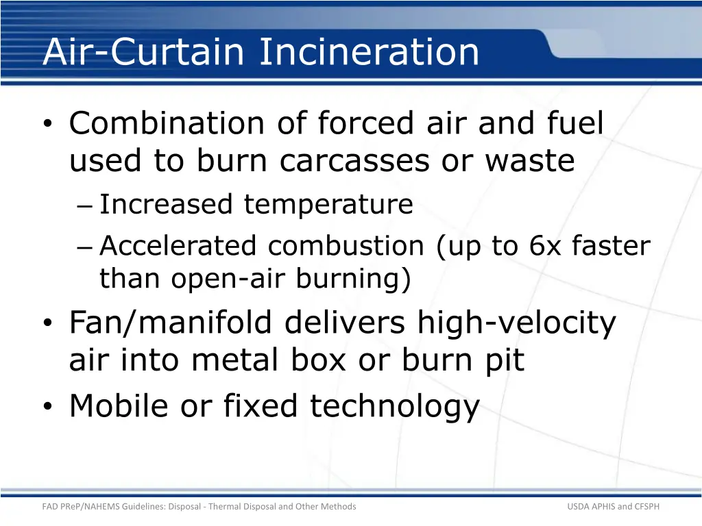 air curtain incineration