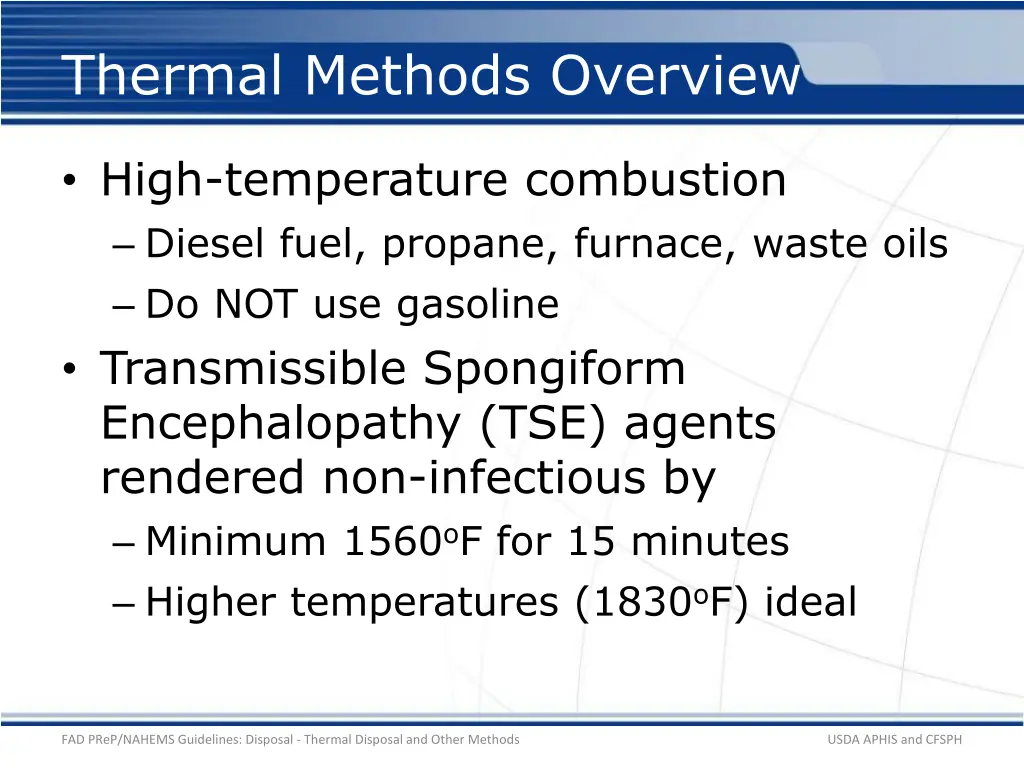 thermal methods overview