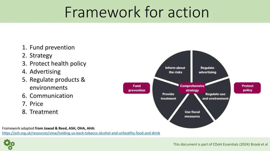 framework for action