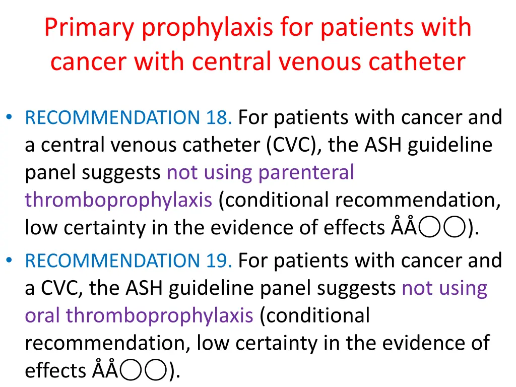 primary prophylaxis for patients with cancer with