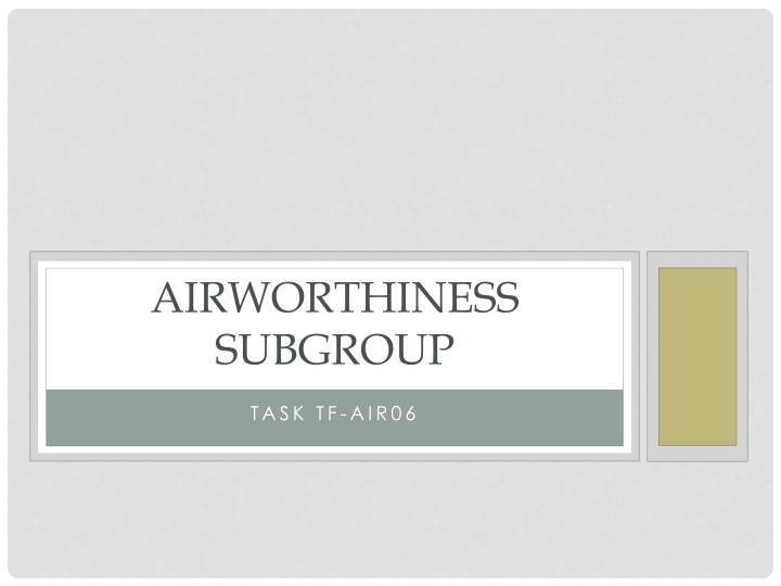 airworthiness subgroup