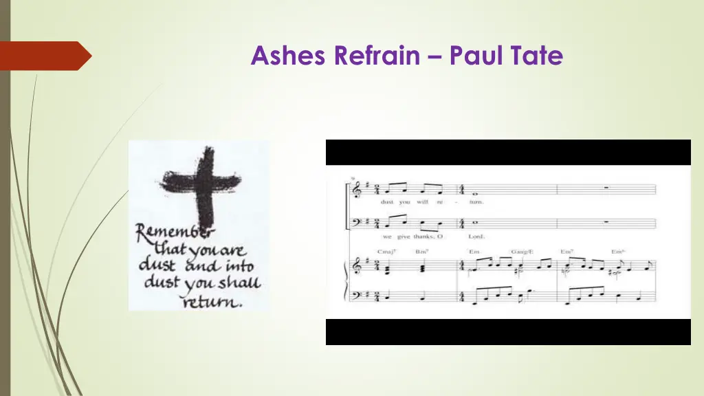 ashes refrain paul tate