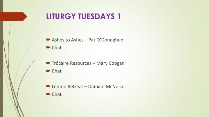 liturgy tuesdays 1