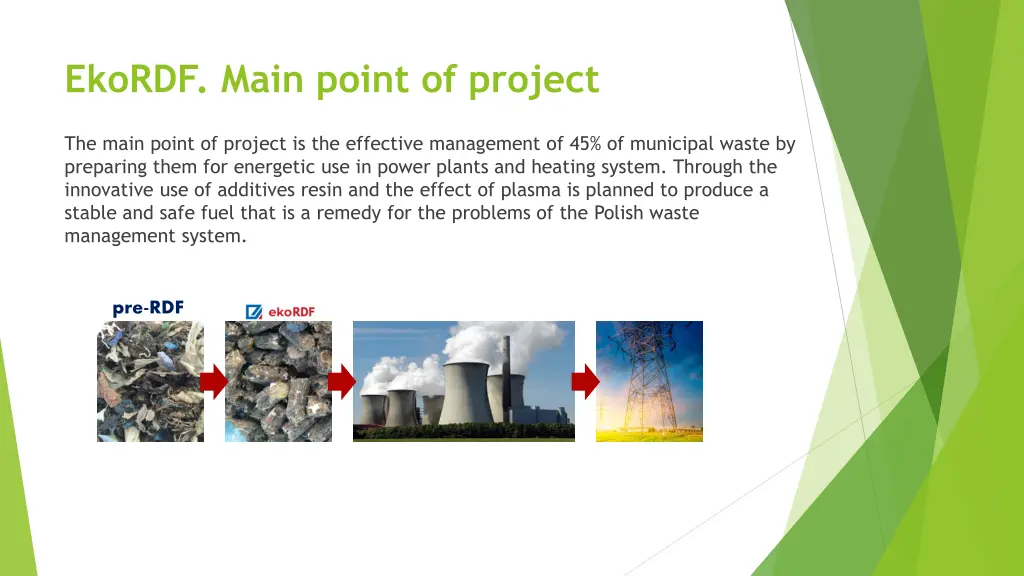 ekordf main point of project