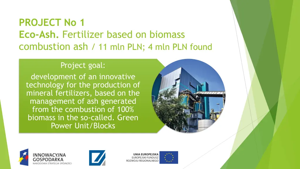 project no 1 eco ash fertilizer based on biomass