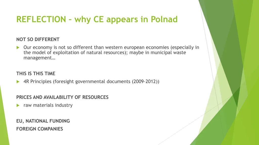 reflection why ce appears in polnad