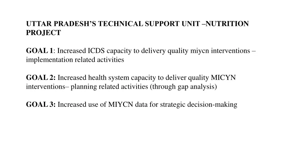 uttar pradesh s technical support unit nutrition