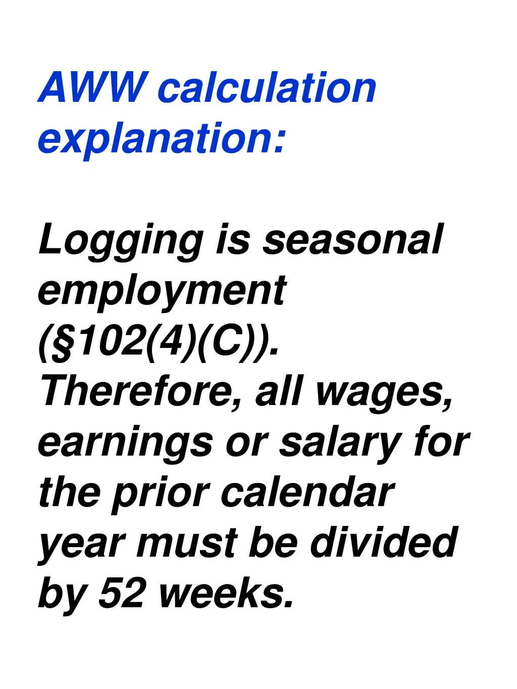 aww calculation explanation 1