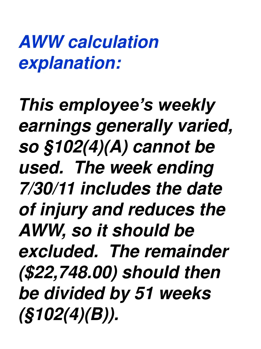 aww calculation explanation 4