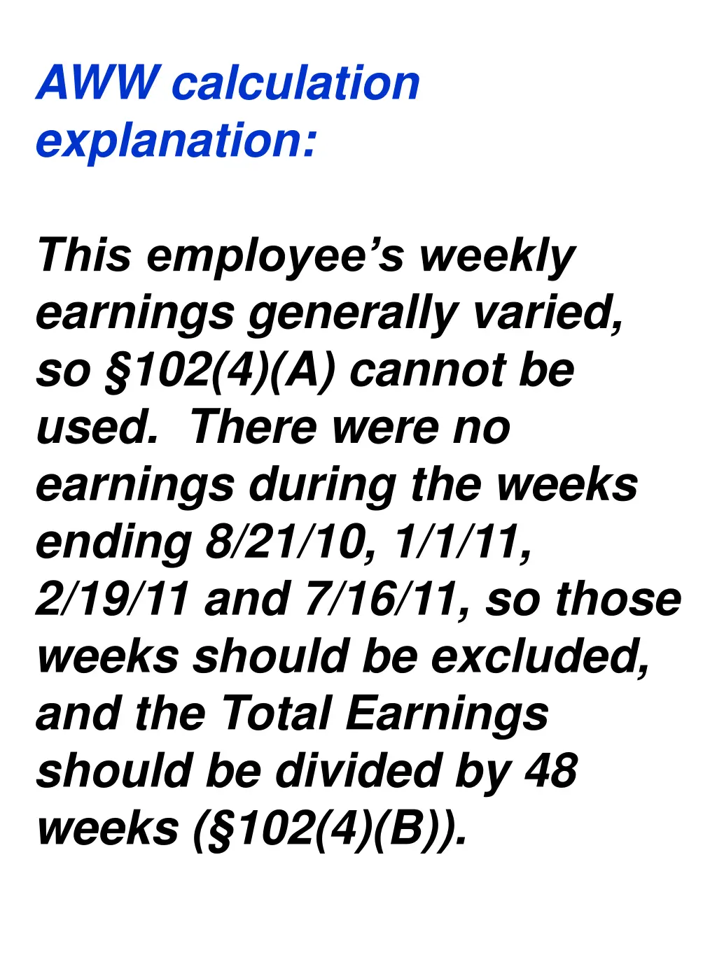 aww calculation explanation 6